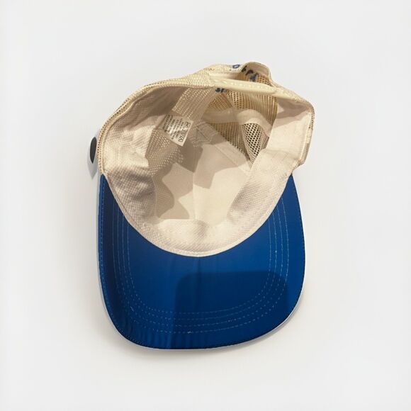 Hoka One One Mesh Trucker Hat Blue/White "Time To Fly" Adjustable Snapback Blue - Picture 4 of 5